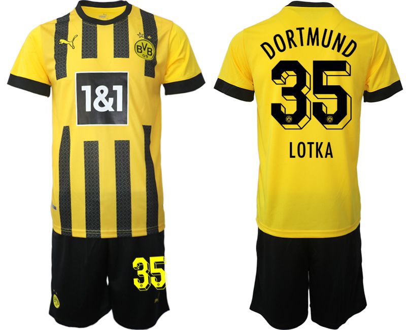 Men 2022-2023 Club Borussia Dortmund home yellow 35 Soccer Jersey